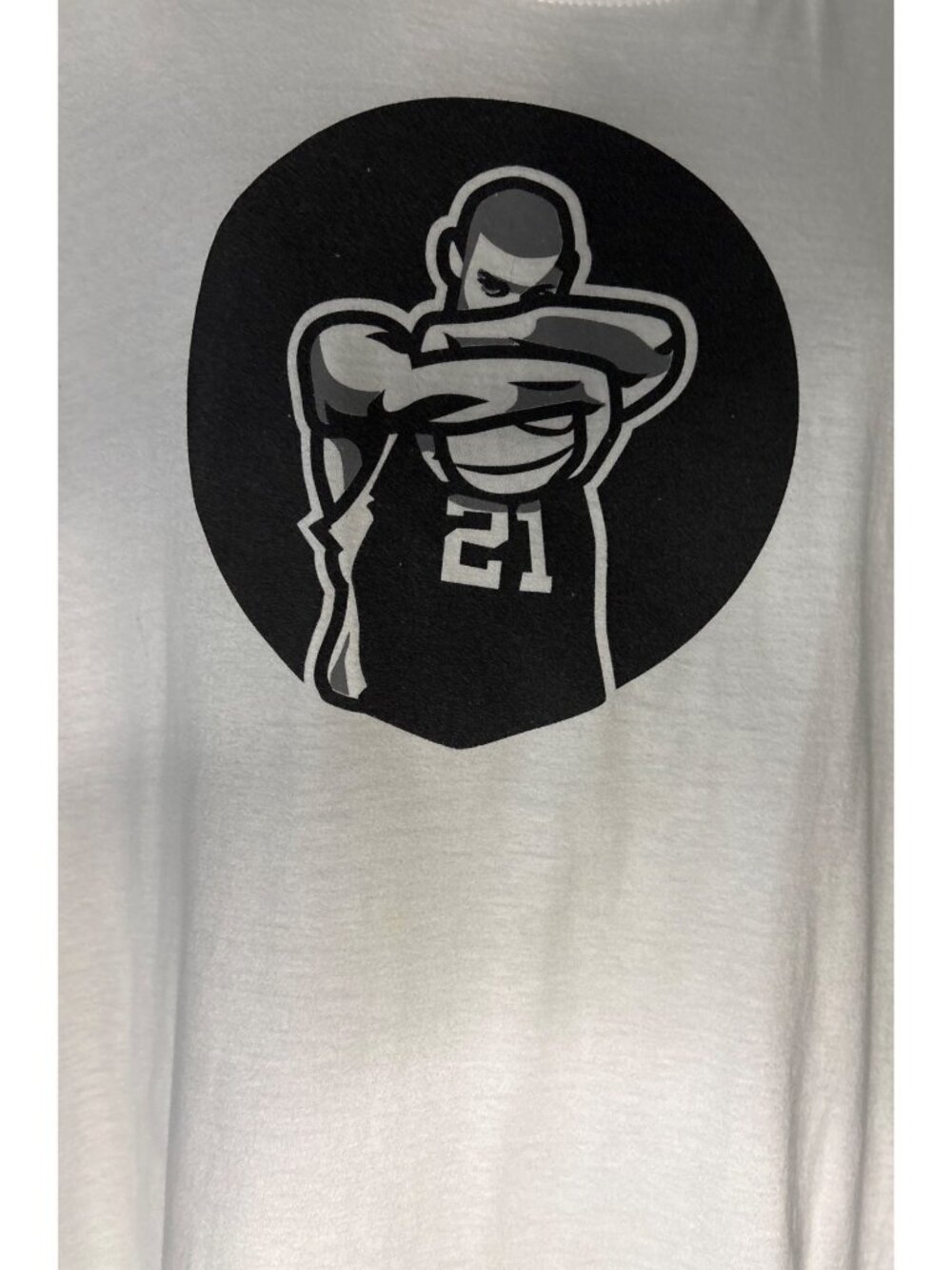San Antonio Spurs Tim Duncan #21 Legendary Basketball White T-Shirt 2016 Mens XL - Picture 6 of 12
